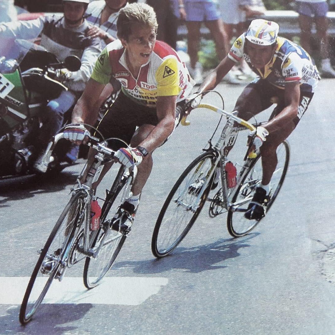 Greg LeMond y Fabio Parra