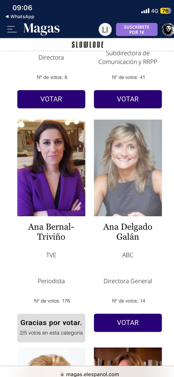 Si alguien se merece todos los premios, es <a href="/anaisbernal/">Ana Bernal-Triviño</a>. Venga, a votarla 💘

magas.elespanol.com/lastop100/vota…