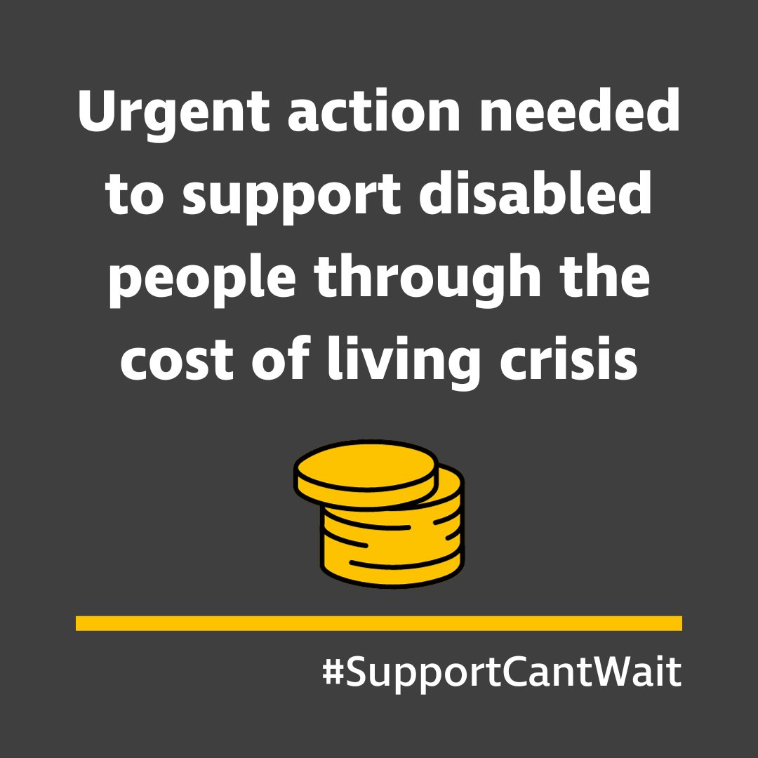 Sensory Services by Sight for Surrey (@sightforsurrey) on Twitter photo Life costs more if you're disabled.
Today we join over 80 charities calling on Chancellor <a href="/Jeremy_Hunt/">Sir Jeremy Hunt MP</a> to take urgent action in his Autumn Statement to support people who are Deaf, blind, hard of hearing or partially sighted during the cost of living crisis.
#SupportCantWait Life costs more if you're disabled.
Today we join over 80 charities calling on Chancellor <a href="/Jeremy_Hunt/">Sir Jeremy Hunt MP</a> to take urgent action in his Autumn Statement to support people who are Deaf, blind, hard of hearing or partially sighted during the cost of living crisis.
#SupportCantWait