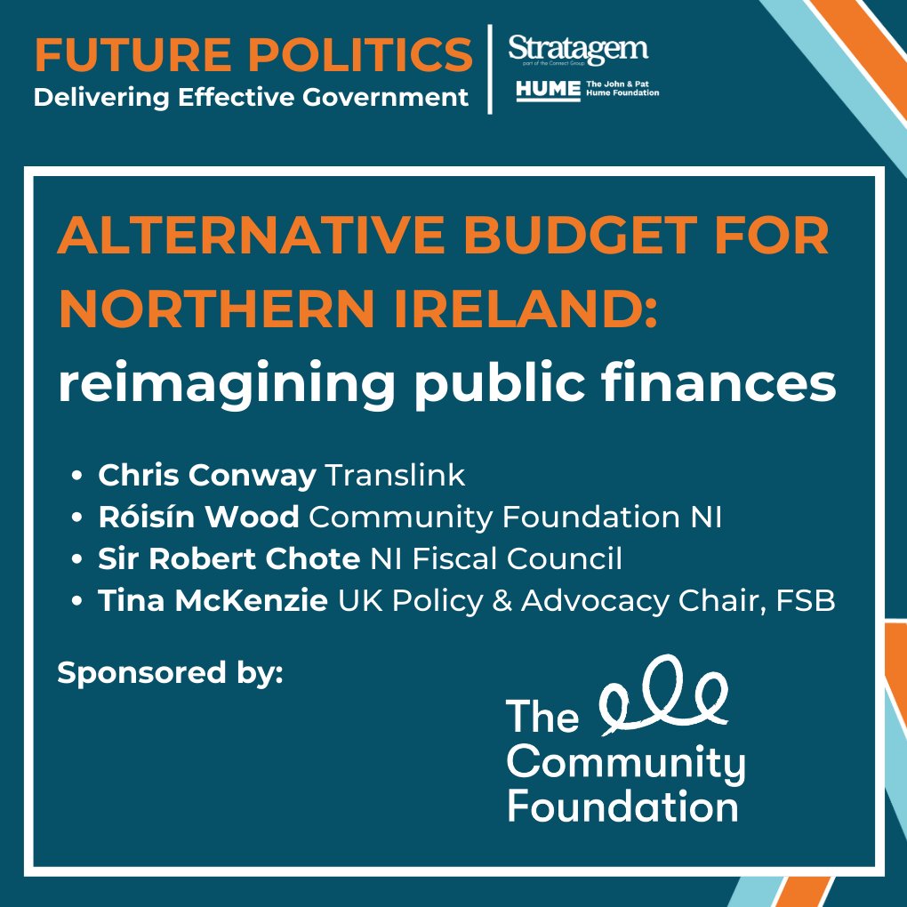 First up for #FuturePolitics2023 - what would an alternative budget for NI look like and how could it be achieved?