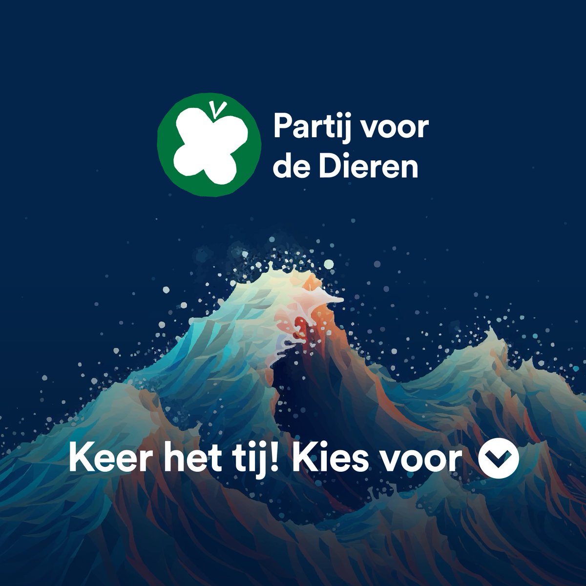 Onze missie is duidelijk: een leefbare Aarde voor mens &amp; dier én de crises in samenhang aanpakken 💪🌊

Het is tijd voor échte oplossingen en een diepgroen, progressief beleid. Eis een toekomst.
 
🌊 Keer het tij en kies 22 november niet de grootste, maar de groenste 💚 🌱