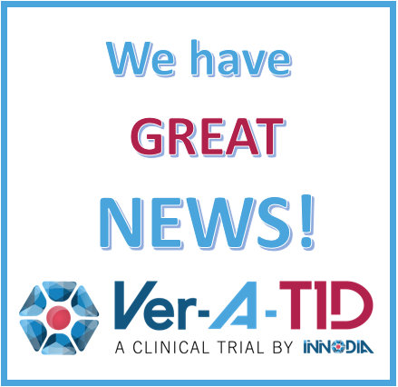 Innodiagroup's tweet photo. 🔊Over 100 people are now part of the Ver-A-T1D #trial! We are getting closer to our goal of 138 people with #type1diabetes taking part.

We would like to thank everyone involved for their great efforts! https://t.co/oryAdasdCL