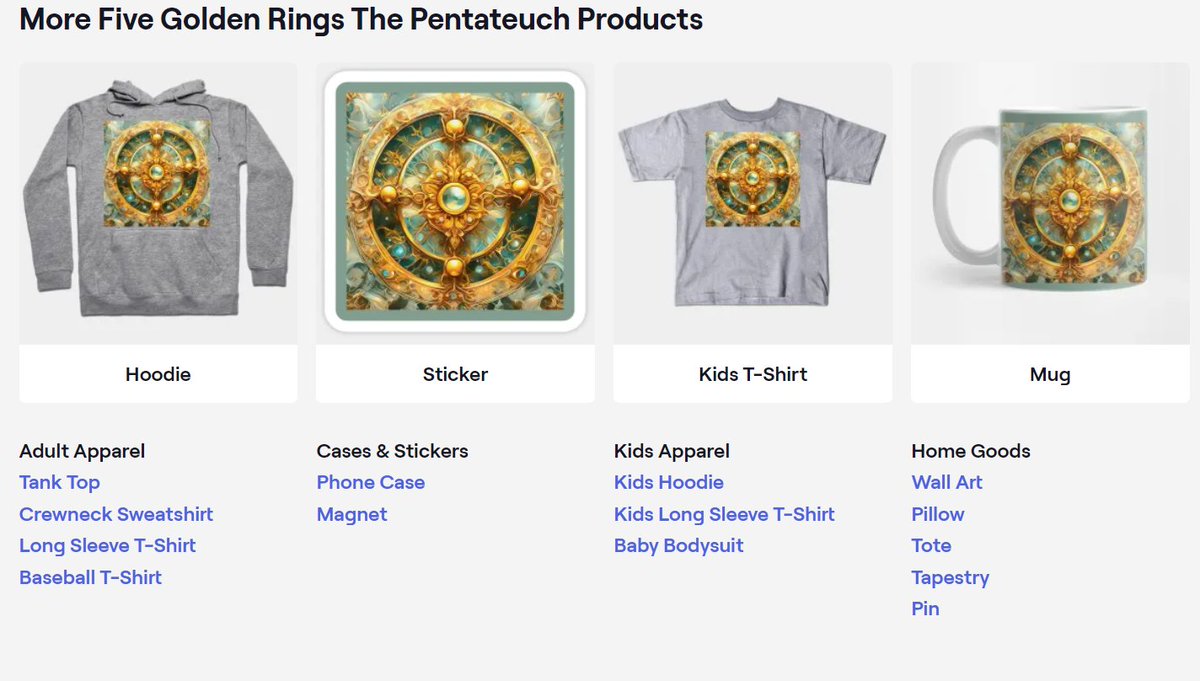 Five Golden Rings The Pentateuch - Five Golden Rings - #TShirt #TeePublic #taiche #fivegoldenrings #daysofchristmas #twelvedaysofchristmas #christmas #rings #goldrings #fifthdayofchristmas #christmascards #thdayofchristmas #happyholidays #merrychristmas teepublic.com/t-shirt/531988…