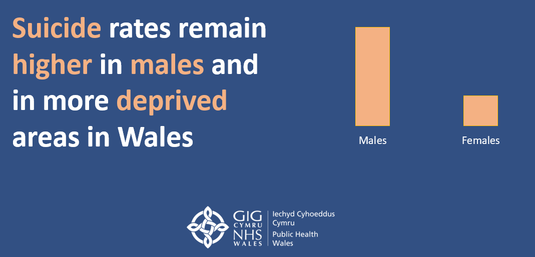 Suicide rates still remain higher in males and in more deprived areas in Wales within the latest data refresh 📊publichealthwales.shinyapps.io/PHOF_Dashboard…

<a href="/PublicHealthW/">Public Health Wales</a>
<a href="/WelshGovernment/">Welsh Government</a>
<a href="/CV_UHB/">Cardiff and Vale University Health Board</a>, <a href="/AneurinBevanUHB/">Aneurin Bevan University Health Board</a>, <a href="/CwmTaf/">Rocco C. Brito</a>,
<a href="/PTHBhealth/">Powys Teaching Health Board</a>, <a href="/HywelDdaHB/">Hywel Dda UHB</a>,
@BCUHB, @SwanseaBayNHS