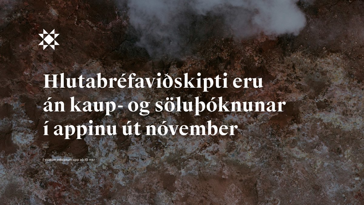 ArionCapMkts's tweet photo. Það eru engar þóknanir í hlutabréfaviðskiptum í Arion appinu í nóvember og nú er hægt að fylgjast með gengi hlutabréfa í rauntíma þar https://t.co/iUVKZbjFkm