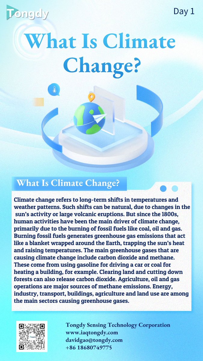 TechnologyTong1's tweet image. Day 1 What Is Climate Change? #ClimateChange