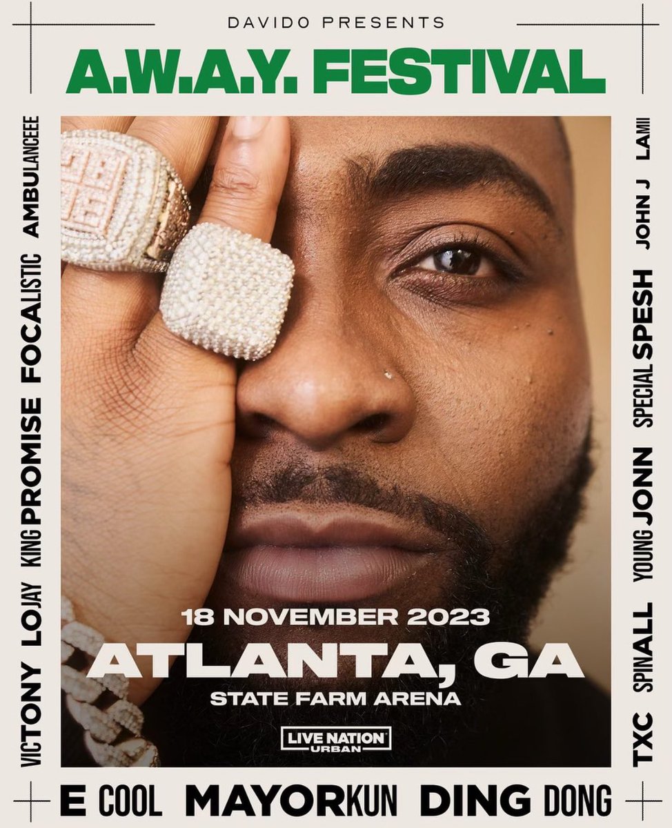 MikunBaby's tweet photo. Davido’s A.W.A.Y  Festival in 3 days ⏳❤️ https://t.co/OzdjA0XiAA