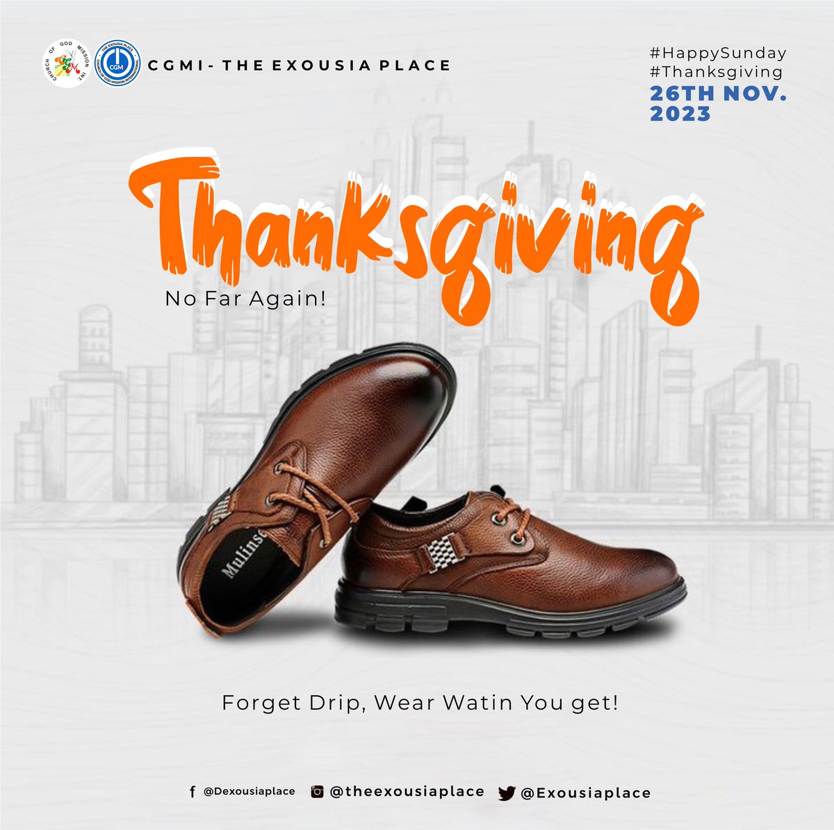Our Father isn’t after your drip, come as you are.
Thanksgiving no far again!!!
#AnnualThanksgiving #Thanksgiving #TEP #CGMI #benefitsofthecross #yenagoa #BayelsaState