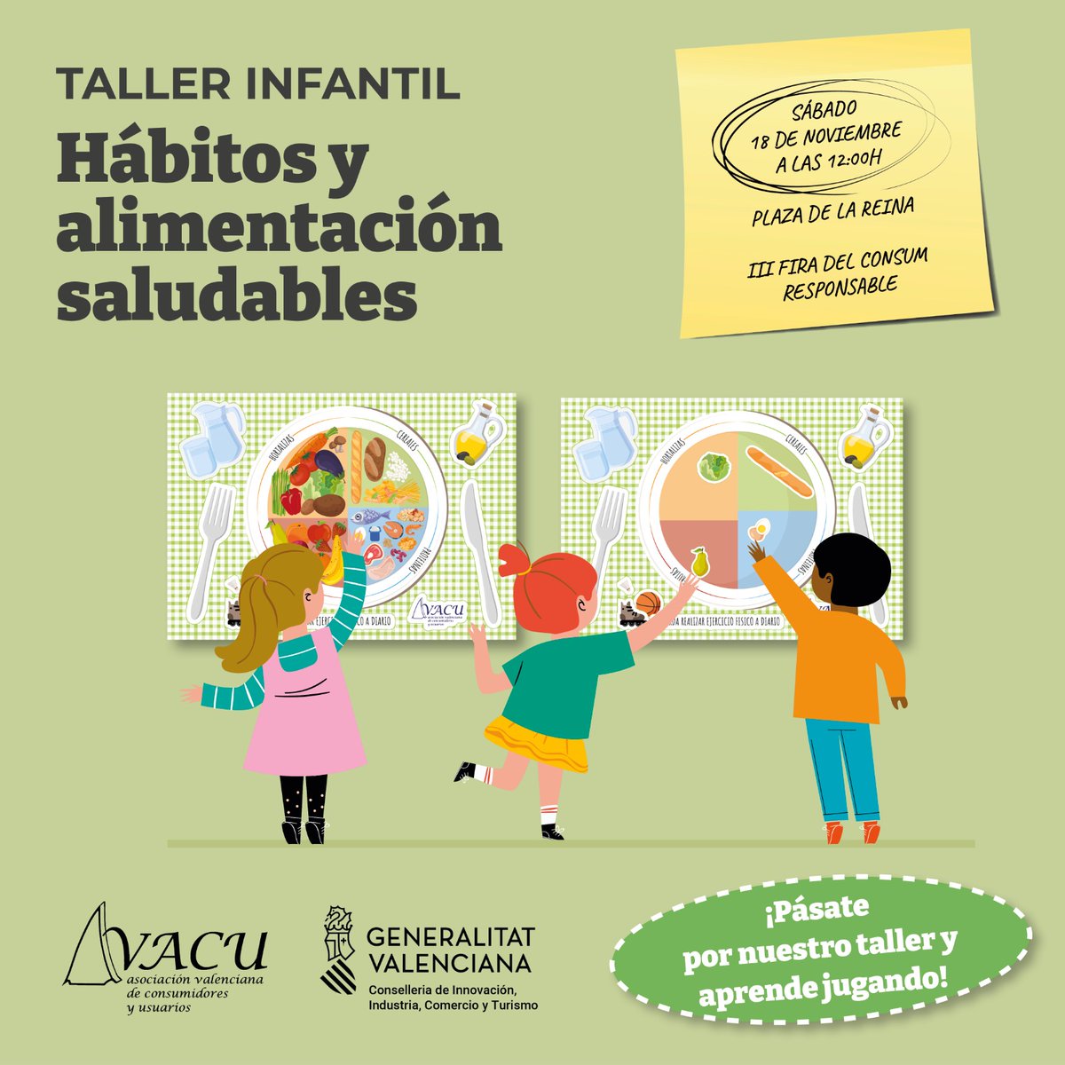 AVACUconsumo's tweet image. Y el sábado 18, a las 12 h, no te pierdas nuestro taller infantil sobre Hábitos y alimentación saludables

#compraresponsable #comerciolocal #vidasaludable

¡Te esperamos! 

Toda la info 👉 avacu.es/detalle-iii_fi…