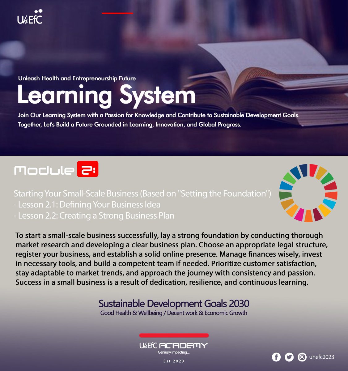 danlami_hassan2's tweet image. &quot;Exciting News! Join UhEfC Learning System today and contribute to Sustainable Development Goals. Explore a 
world of knowledge and innovation. #UhEfCAcademy #SDGs2030 #LearningForImpact 
forms.gle/oY9wcQpyYvoCF4…&quot;
