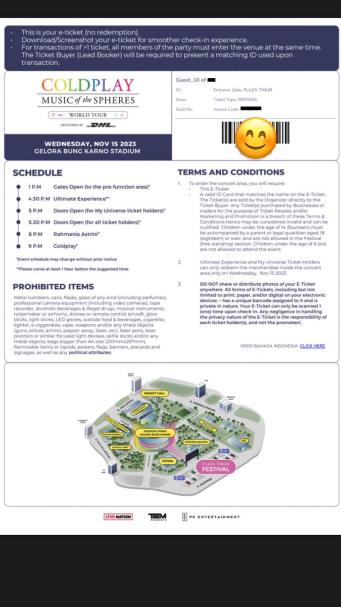 siscans_'s tweet photo. WTS Coldplay jakarta Festival 1 tix. For more info, please DM 😃 https://t.co/MizqzVyU4s