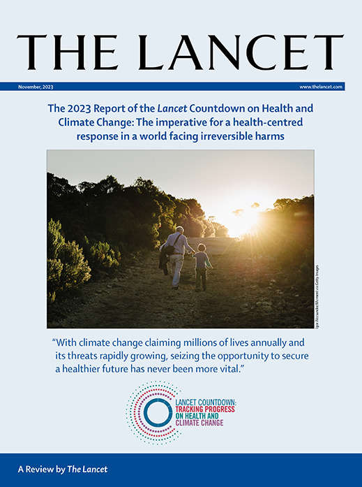 The Lancet (@thelancet) on Twitter photo “Alarming new projections reveal soaring health risks of persistent global inaction over the climate emergency”
Ahead of COP28, the <a href="/LancetCountdown/">The Lancet Countdown on Health and Climate Change</a> releases its 8th annual report – this year with new and improved indicators. #LancetClimate23
📌 hubs.li/Q028Xs-g0 “Alarming new projections reveal soaring health risks of persistent global inaction over the climate emergency”
Ahead of COP28, the <a href="/LancetCountdown/">The Lancet Countdown on Health and Climate Change</a> releases its 8th annual report – this year with new and improved indicators. #LancetClimate23
📌 hubs.li/Q028Xs-g0
