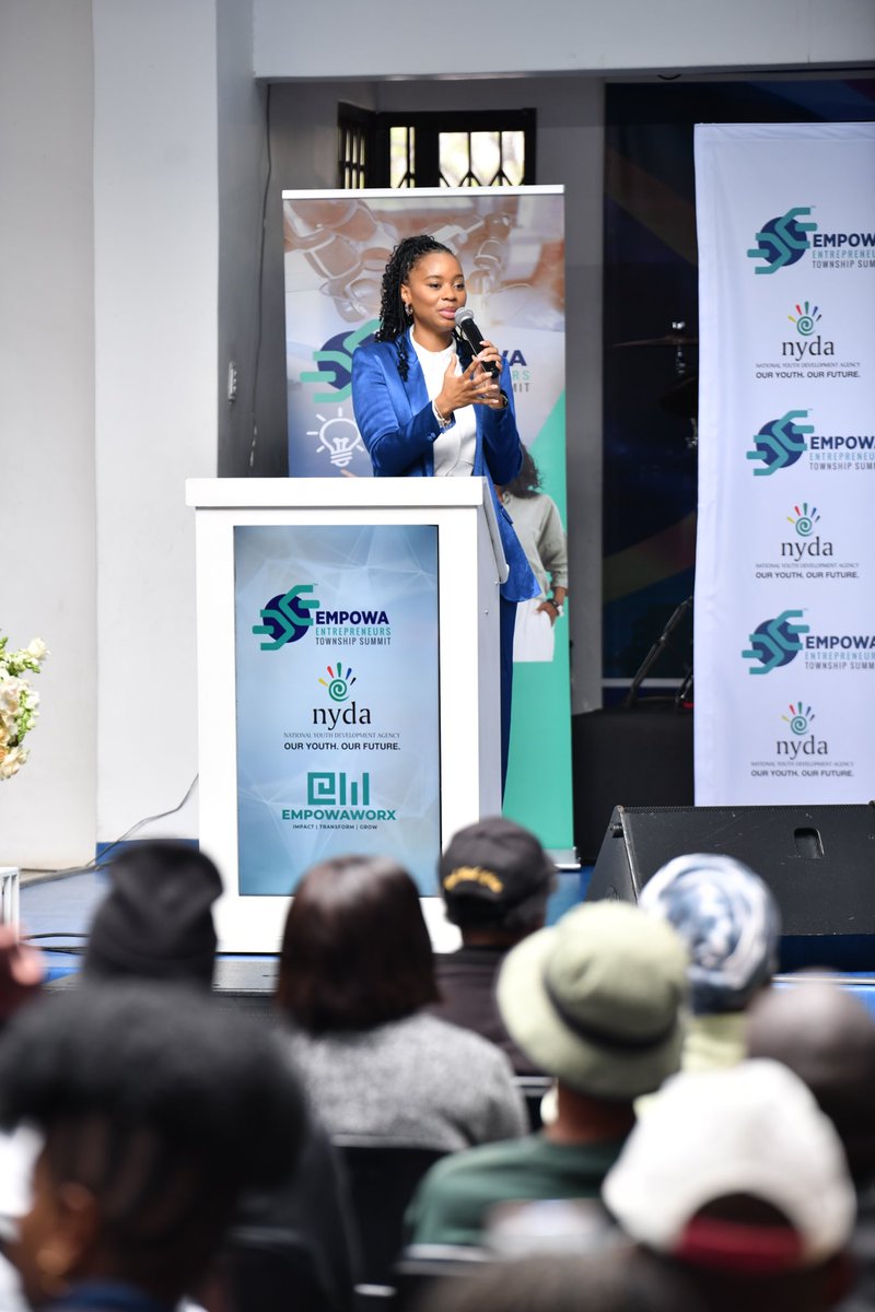 EmpowaE's tweet photo. A game-changing Keynote Address on “Developing the Entrepreneurial Ecosystem” by Ikanyeng Masinamela, Chief of Staff to CEO at NYDA. 🌐✨ Get ready to ignite innovation and fuel your entrepreneurial spirit! 🔥 

#GETMENTORED #GETFUNDED #GETNETWORKING #NYDA https://t.co/OC88L6QzsL
