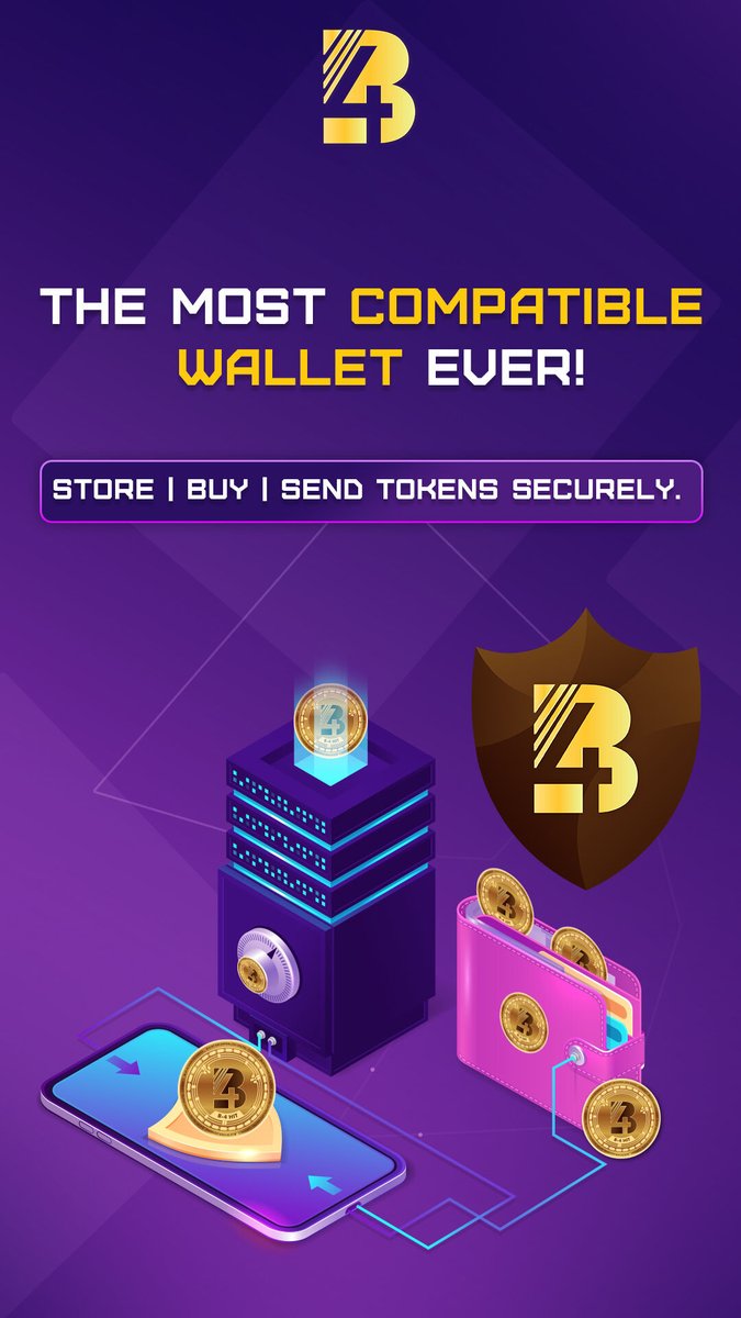 B4ChainOfficial's tweet photo. The Most Compatible Wallet Ever Created.

Experience the security and convenience of the B-4 Hit Wallet.
.
.
.
.
.
#B4HitCoin #CryptoWallet #SecureStorage #TokenTransactions #DigitalCurrency #BlockchainSecurity #Cryptocurrency #DigitalWallet #SecureTransactions #DecentralizedFina https://t.co/wUhC60HnNW