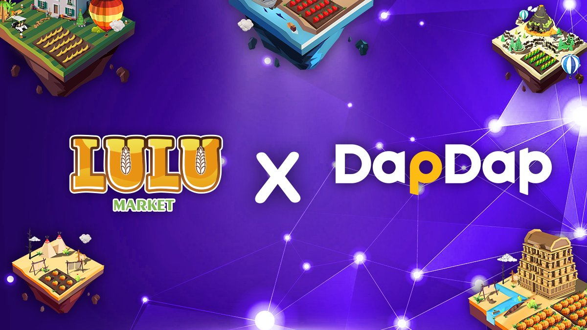 🚀 Exciting News! 

🌐 LULU Market is thrilled to announce our partnership with <a href="/dapdapio/">DapDap</a>!

🔥DapDap is a community-driven, onchain identity equity #Web3 product platform dedicated to exploring and recommending high-quality blockchain games.

Get ready for a journey into the