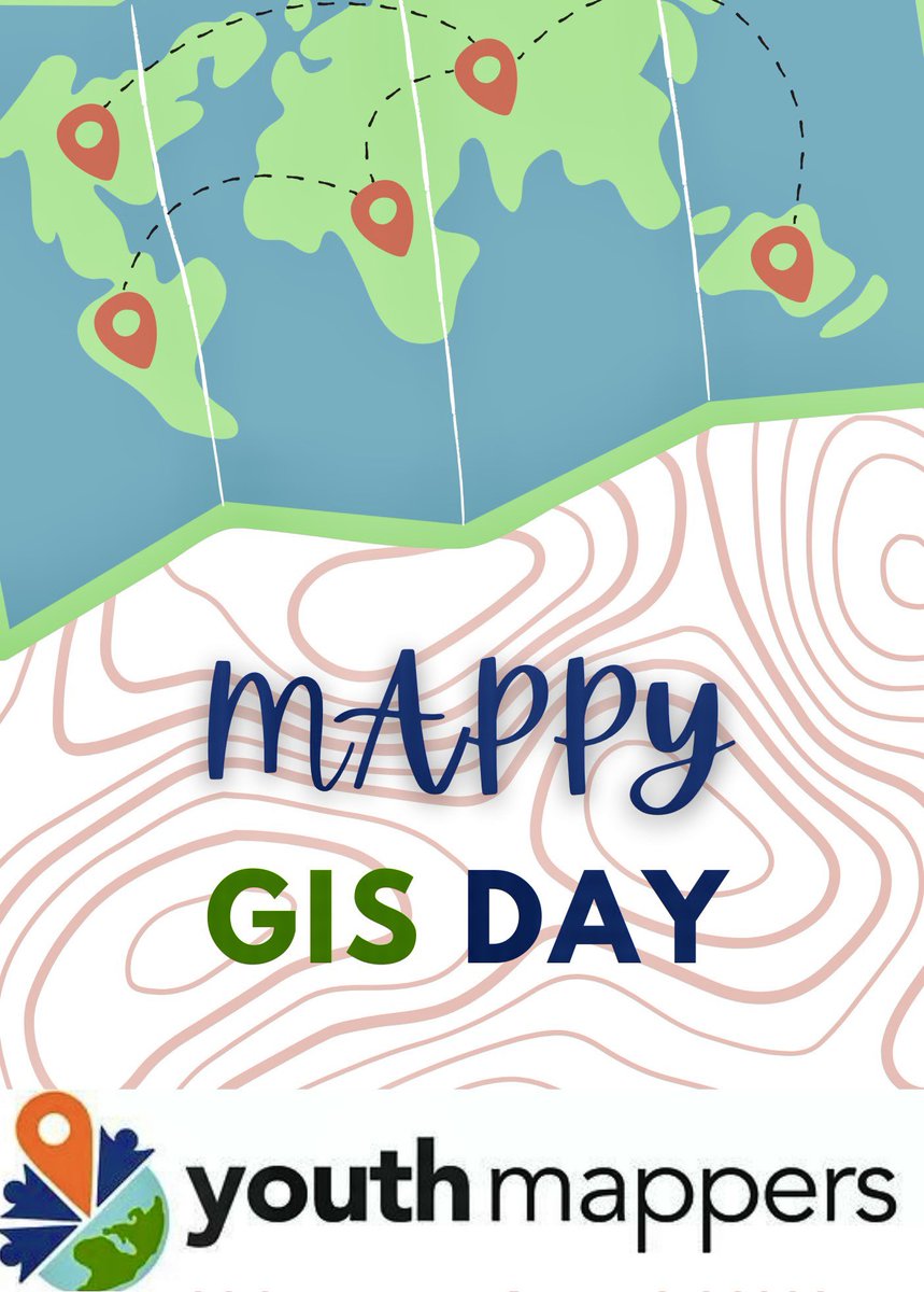 Mappy GIS Day from the #youthmappers network 🎉 #GISDay2023 #GISDAY