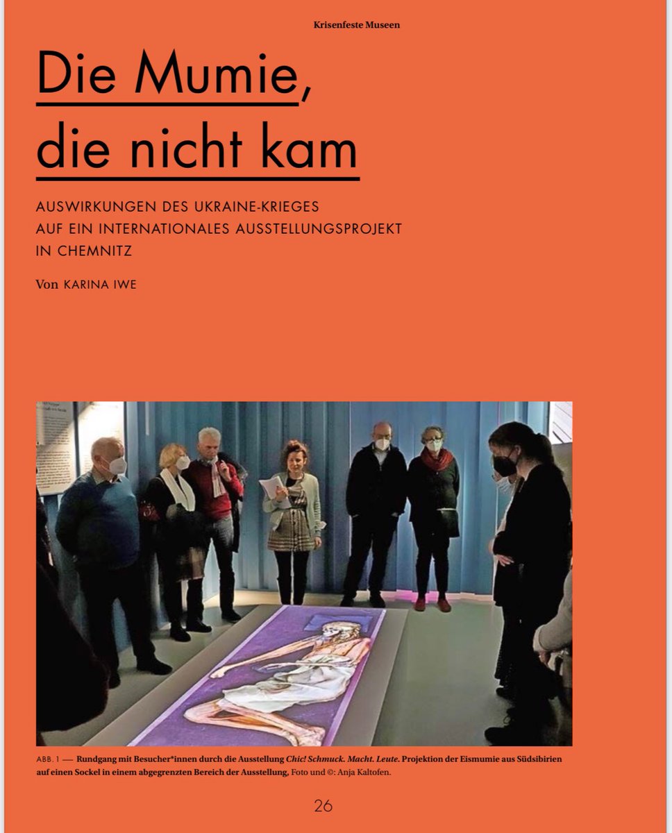 Die aktuellen Herausforderungen der Gesellschaft sind immens.Und mittendrin das #Museum - welche Rolle haben sie?Wie gehen sie mit Herausforderungen&Krisen um?Die aktuelle Ausgabe der #Museumskunde des @museumsbund enthält auch einen Beitrag v.mir zur Zusammenarbeit mit Russland.