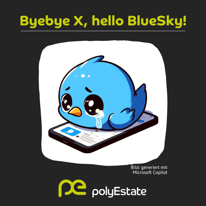 Byebye X (R.I.P. Twitter) 💔 Du hast dich von unseren Grundwerten entfernt, sodass sich unsere Wege hier trennen. Ihr findet uns weiterhin bei #LinkedIn, #Instagram, #Facebook und #XING sowie nun auch neu bei #BlueSky. Kommt vorbei! #byetwitter #StopFakeNews #StopHatespeech