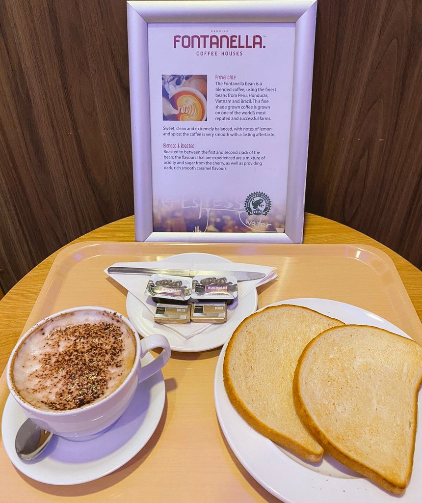 Its not warm 🥶 outside so we have something to keep you toasty(#DadJoke) Beautiful Bloomer🍞,Golden Brown w/ Butter🧈, Jam🍯or Nuttella🍫 #SaveTime and add it to your coffee☕️ today😍 #Fontanella @#Wharfedale, #LGI & #BaristaAndBaker @#ChapelAllerton #NHSDiscount #LTHT #Leeds