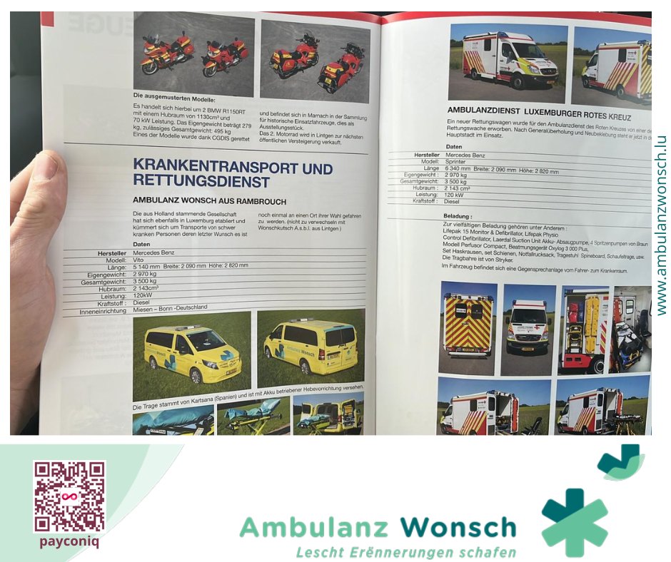 Eis Ambulanz ass am Magasinn ‘De Letzebuerger Pompjee’, wéi schéin ass dat!

Raymond Brausch, Merci, a Merci fir déi schéi Fotoen!

#LeschtErënnerungenschafen#AmbulanzWonsch #AddingLifeToDays
#PoweredByHospilux