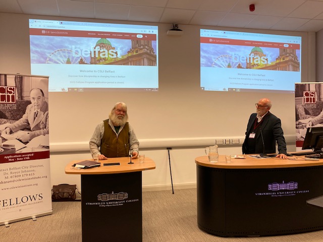 LewisGroupNI's tweet photo. A great many thanks to all the speakers, participants and attendees at this year's CS Lewis Symposium. And thanks especially to The CS Lewis Institute Belfast for salvaging our event &amp; ensuring that Lewis fans &amp; scholars in NI were not deprived of the edifying talks/performances! https://t.co/6u0wTqRCY4