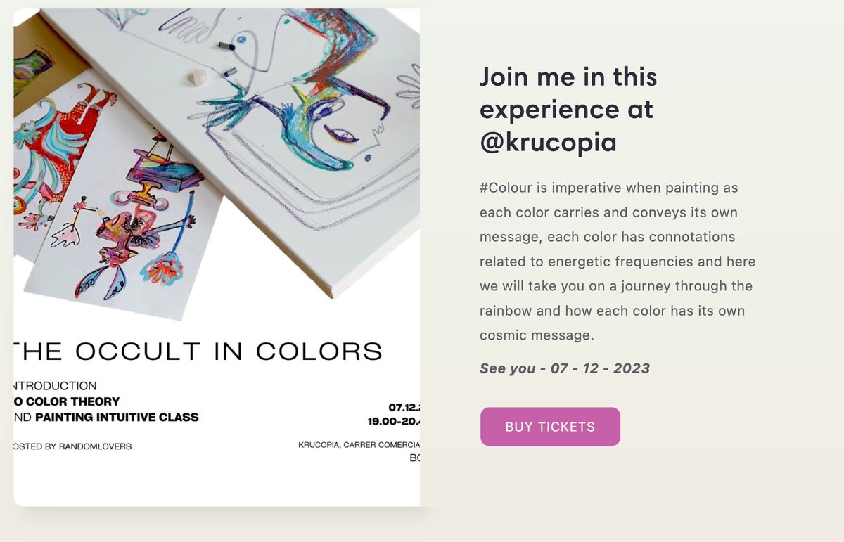 Elibertina's tweet photo. No further explanation needed. Si quieres conectar con el lenguaje y la emoción del color a través de referencias increíbles y la interpretación de @Randomlovers ❤️‍🔥 get your tickets here https://t.co/DcoTb4plP7 :) https://t.co/wgeFLaU0vl