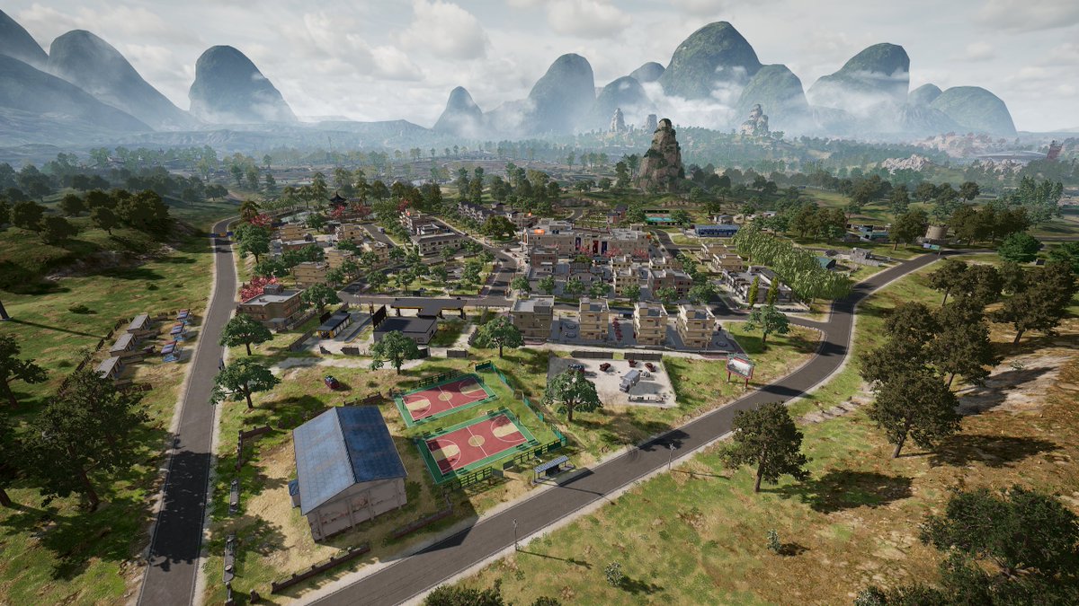 TheHappyWhale_'s tweet photo. 🧵1/6 Rondo thread (24 screenshots of various map areas)
PUBG's new map will feature:
🔹2 new weapons
🔸 JS9 smg &amp; a stun gun
🔹New vehicle
🔹Bamboo forest
🔹A skyscraper city
🔹+ several other unique POI's (scroll down for more photos) https://t.co/xaQUNy9JNq