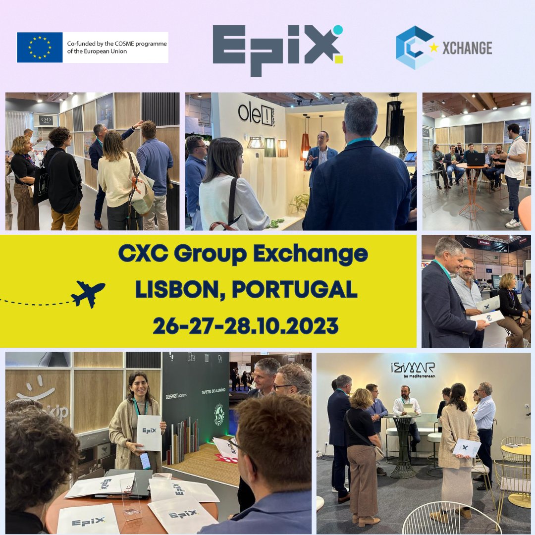 EPIX Project (@escp4xepix) on Twitter photo #EPIX #ClusterXchange missions continues to bridge connections, this time in Lisbon, Portugal!
Hosted by
<a href="/amr_ptlinens/">AMR Portugal Linens</a> and organized by <a href="/ClusterHabic/">Habic</a>, the #CXC brought together 8 Visitors, creating meaningful connections and fostering collaboration! 👉
clustercollaboration.eu/content/epix-c… #EPIX #ClusterXchange missions continues to bridge connections, this time in Lisbon, Portugal!
Hosted by
<a href="/amr_ptlinens/">AMR Portugal Linens</a> and organized by <a href="/ClusterHabic/">Habic</a>, the #CXC brought together 8 Visitors, creating meaningful connections and fostering collaboration! 👉
clustercollaboration.eu/content/epix-c…