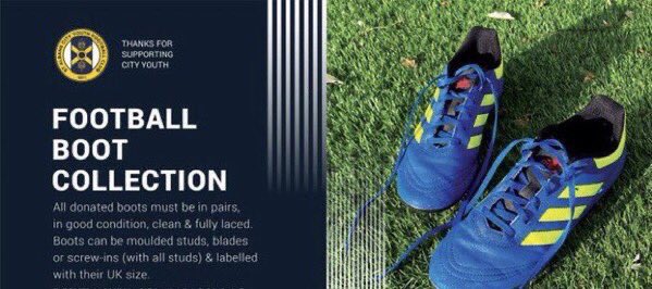 SAINTS IN THE CITY (@saintsandsacyic) on Twitter photo 💛<a href="/CityYouthFC/">St Albans City Youth</a> Footy Boots Collection 2023/4💙
Times are difficult for many families so we are collecting Footy Boots to ♻️to families in need or to sell on for £5 at our Tournament
Donations 🔵🙏🟡
👇
⚽️Coaches at matches and training
📍 Tea Bar at Highfield Park
<a href="/TheNLTrust/">The National League Trust</a> 💛<a href="/CityYouthFC/">St Albans City Youth</a> Footy Boots Collection 2023/4💙
Times are difficult for many families so we are collecting Footy Boots to ♻️to families in need or to sell on for £5 at our Tournament
Donations 🔵🙏🟡
👇
⚽️Coaches at matches and training
📍 Tea Bar at Highfield Park
<a href="/TheNLTrust/">The National League Trust</a>