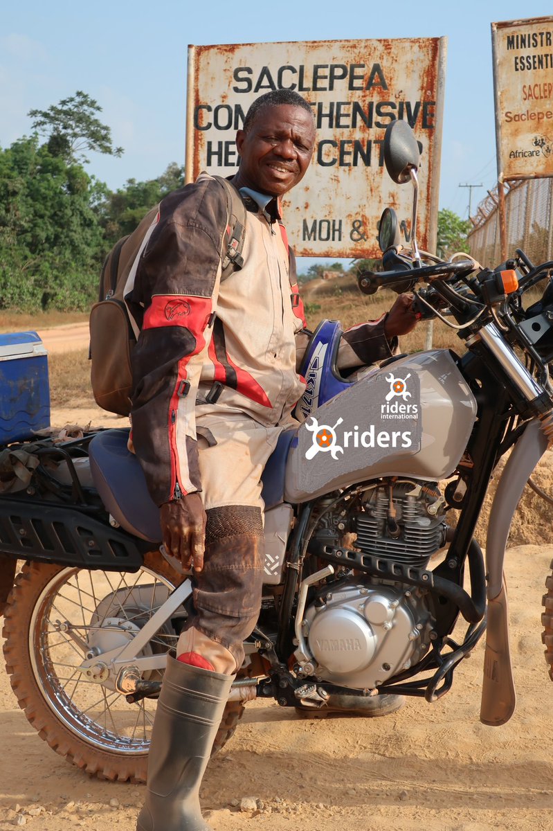 ridersintl's tweet photo. Without dependable transport, health services may never reach those who need it most. Riders for Wellbeing International collaborates to prevent this gap, providing vital healthcare to underserved communities. #HealthForAll #RidersforHealthLiberia #RidersforWellbeing https://t.co/U646Fm0uHq