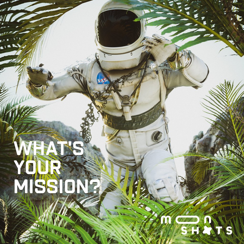WHAT'S YOUR MISSION? EARTH 🌍  MAYBE?
Ontdek de wereld: klimaat, natuur, biodiversiteit. Hier verwelkomen we wilde, crazy onhaalbare,  revolutionaire ideeën om onze planeet te redden. Ontdek alle missies op moonshots24.nl