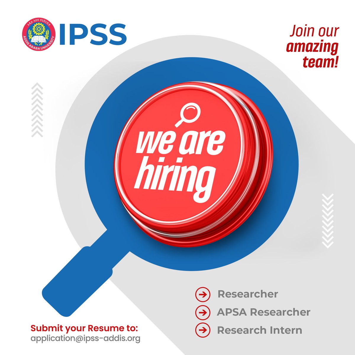 📢 WE ARE HIRING ‼️ ☑️Researcher ☑️APSA Researcher ☑️Research Intern Apply Here 👉 bit.ly/3MGXFsu #hiring #research