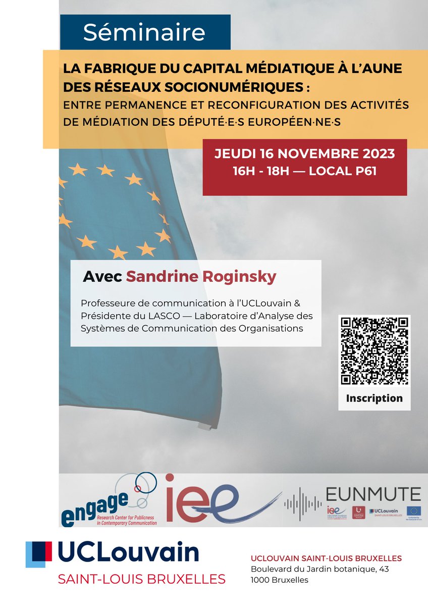Ca se passe demain sur le campus Saint-Louis de l'@UCLouvain_be @uclouvainslbxl  ! 

@engage_uslb <a href="/IEE_USaintLouis/">IEE UCLouvain (Jean Monnet Centre of Excellence)</a> 
Infos et inscription: s.42l.fr/DD6hefEG