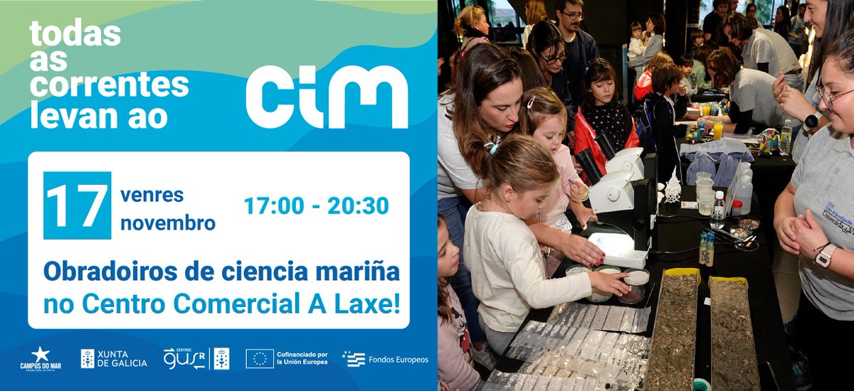CIM_Uvigo's tweet photo. 😃 Xa temos todo listo para recibirvos nas nosas xornadas de portas abertas!

🤗 Agardámosvos este venres 17 no @ccalaxe con interesantísimas e divertidísimas propostas para todas as idades. Que ilusión! 🤩

Quen se apunta? ☝️☝️

#CIM @Xunta #FEDERGalicia #SomosCIGUS #HRS4R https://t.co/kF7MgsvqH1