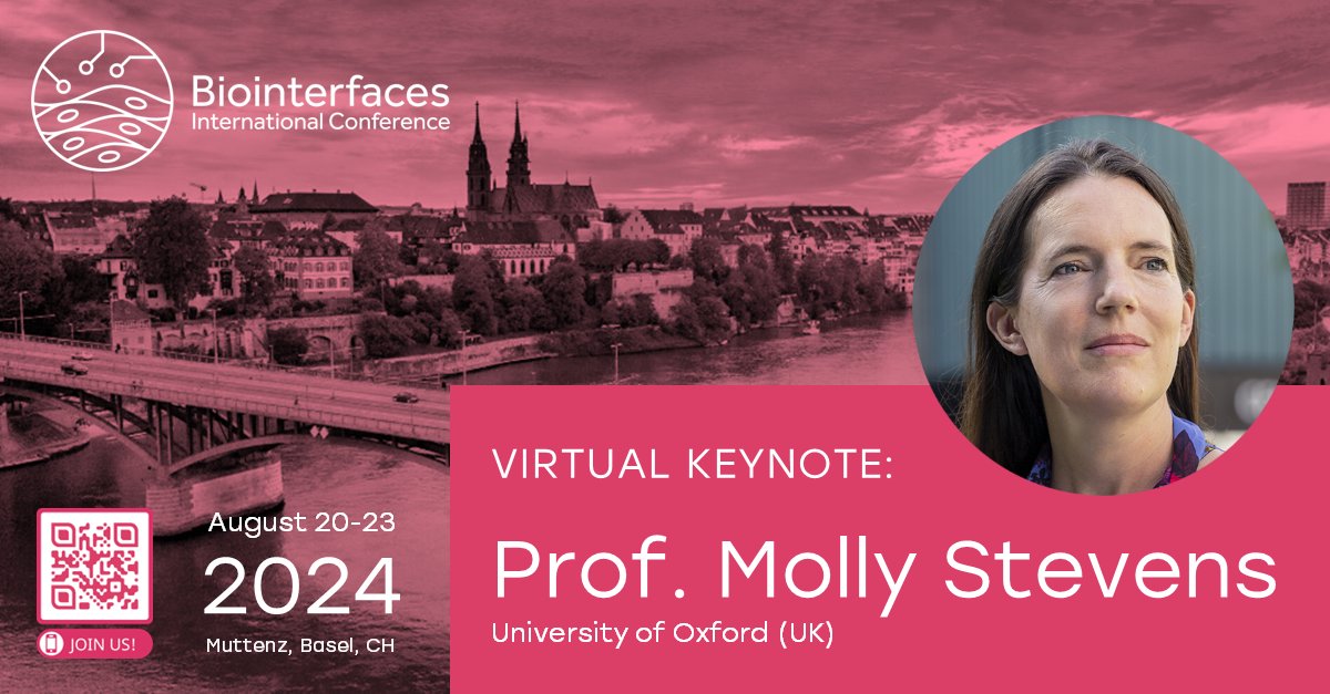 Biointerfaces International Conference 2024 (@bic2024) on Twitter photo 📣 First keynote speaker announced! Prof. Molly Stevens, <a href="/UniofOxford/">University of Oxford</a>.
She will deliver a virtual talk titled: Designing and translating materials for advanced therapeutics and biosensing.
📅 Aug 20-23, 2024
📍@ICB_FHNW
Registration will open in January. biointerfaces.ch 📣 First keynote speaker announced! Prof. Molly Stevens, <a href="/UniofOxford/">University of Oxford</a>.
She will deliver a virtual talk titled: Designing and translating materials for advanced therapeutics and biosensing.
📅 Aug 20-23, 2024
📍@ICB_FHNW
Registration will open in January. biointerfaces.ch