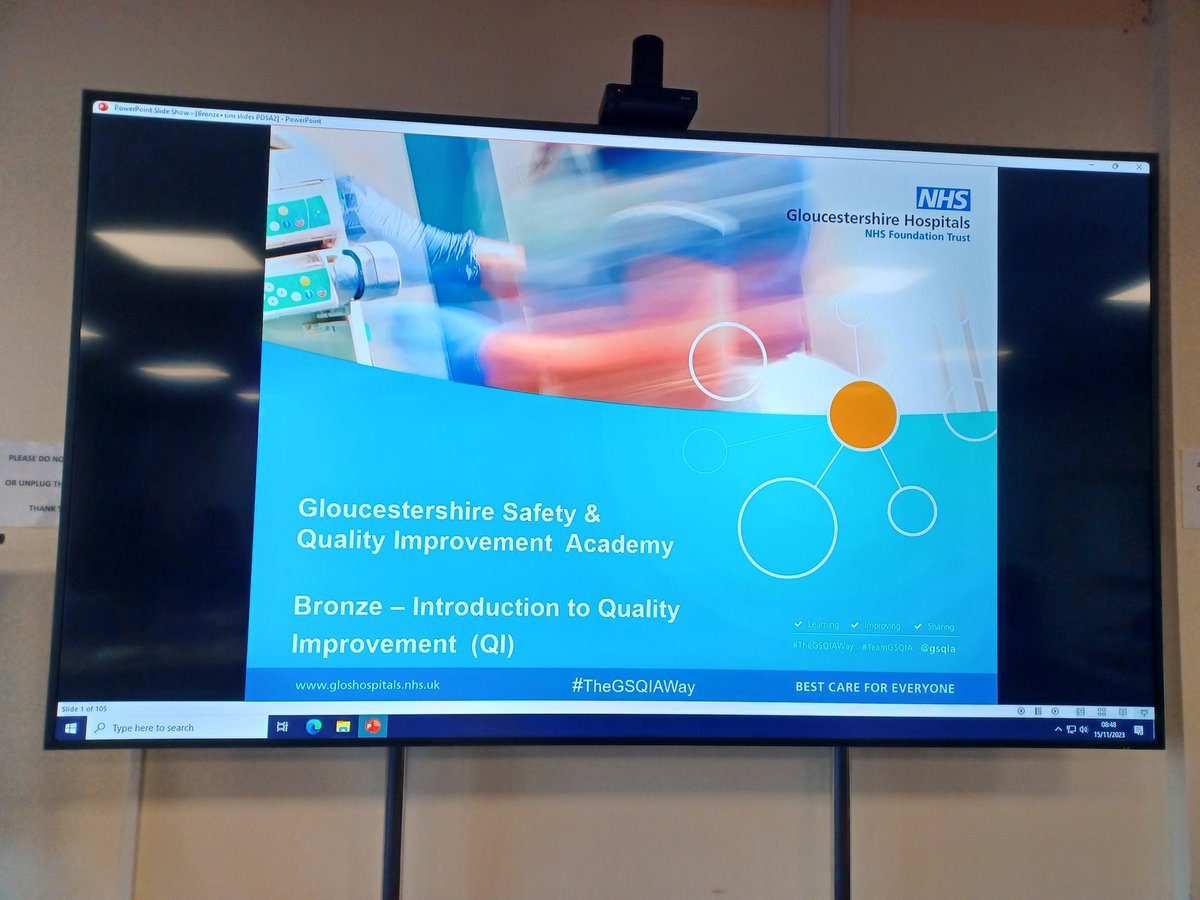 Alexandra Purcell π (@qi_aepurcell) on Twitter photo Slightly geeking out this morning, super excited to be delivering the <a href="/gsqia/">GSQIA π</a> #Bronze on the BIG screen! Look how pretty it is! π QI training available to all <a href="/gloshospitals/">Gloucestershire Hospitals NHS Foundation Trust</a> Slightly geeking out this morning, super excited to be delivering the <a href="/gsqia/">GSQIA π</a> #Bronze on the BIG screen! Look how pretty it is! π QI training available to all <a href="/gloshospitals/">Gloucestershire Hospitals NHS Foundation Trust</a>