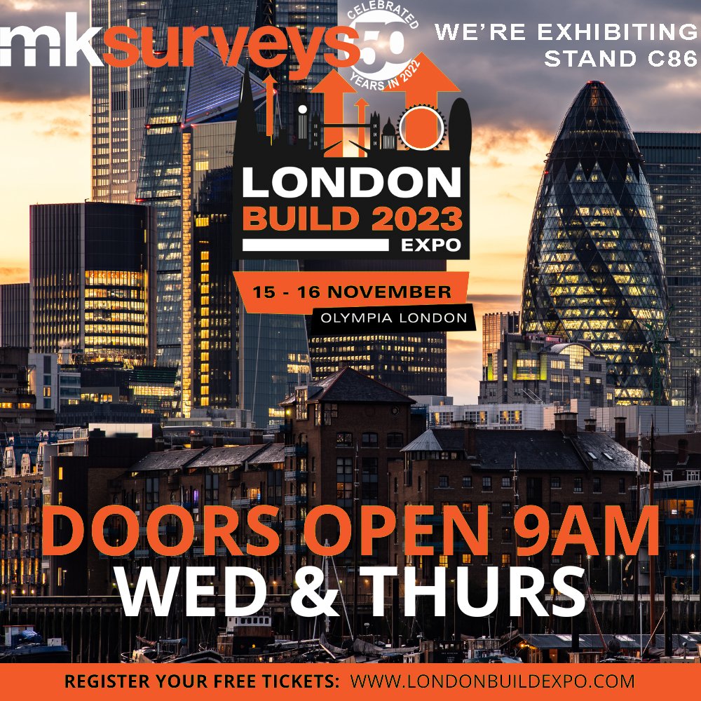 mksurveys's tweet image. ***DOORS OPEN TODAY 9am***
LONDON BUILD EXPO 2023
15th &amp;amp; 16th NOVEMBER - LONDON OLYMPIA
THE UK&apos;S BIGGEST FESTIVAL OF CONSTRUCTION
We are exhibiting on stand C86 at this year’s expo.
Tickets are free and can be booked at: londonbuildexpo.com
#londonbuild #londonbuildexpo