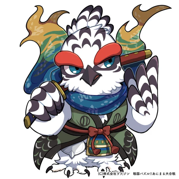 「戦国パズル!!あにまる大合戦」『ステップアップガチャ』に登場しています「4小法師」「5神保長職」「6越中富山城主・神保長職」「7越中守護代・神保長職」イラスト・デザイン担当させていただきました!よろしくお願いします(11/15 23:59まで) #パズあに