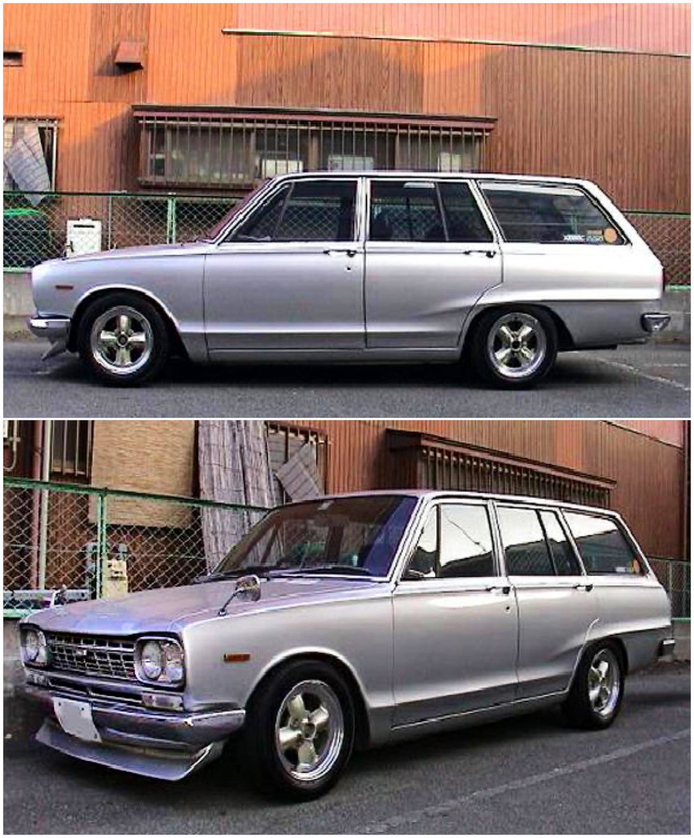 For #WagonWednesday, it’s a rare outing for one of our favourites, the third generation Nissan Skyline VC10 wagon/van.

📸 Looking sharp on a set of Watanabe 4S alloys (Hirocima Cruisers). 

#Nissan #Skyline #NissanSkyline #日産スカイライ #ハコスカ #スカイライン