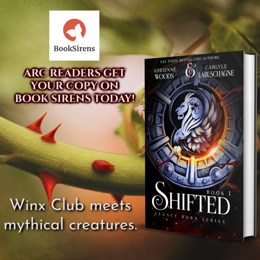 ARC readers get your copy of Shifted written by USA Today Bestselling Authors 
<a href="/AuthorC/">Kelsey Rose</a>
 and Adrienne Woods.
There is also a read-an-excerpt feature on booksirens.
booksirens.com/book/AC4BCFW/C…
Mythical Creatures
Forbidden Love
Academy 
Fae
Kidnappings 
Action and Adventure