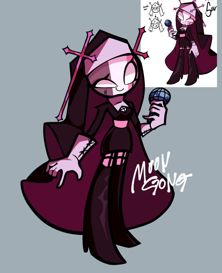 moongong_'s tweet image. Based on concept art #mfm