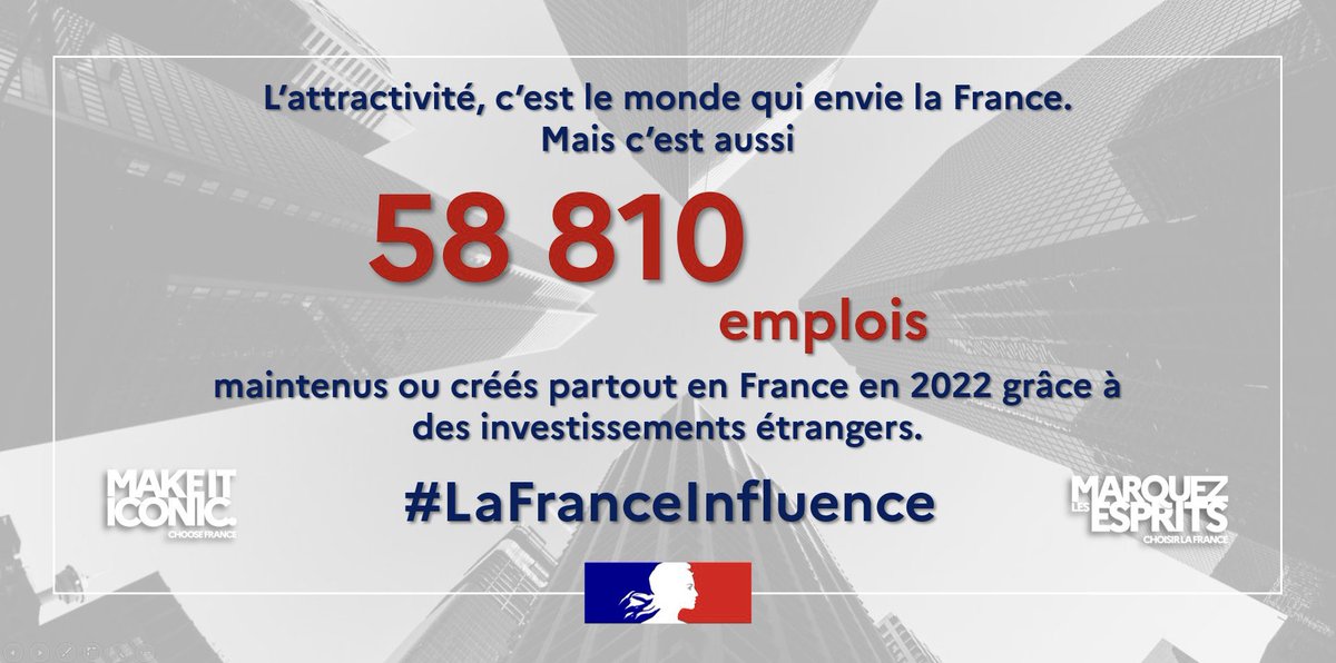 Les Français sont les premiers gagnants de l'attractivité de la 🇫🇷. La #France est elle-même quand son économie rayonne, et non quand elle s'isole du monde. #LaFranceInfluence #MakeItIconic