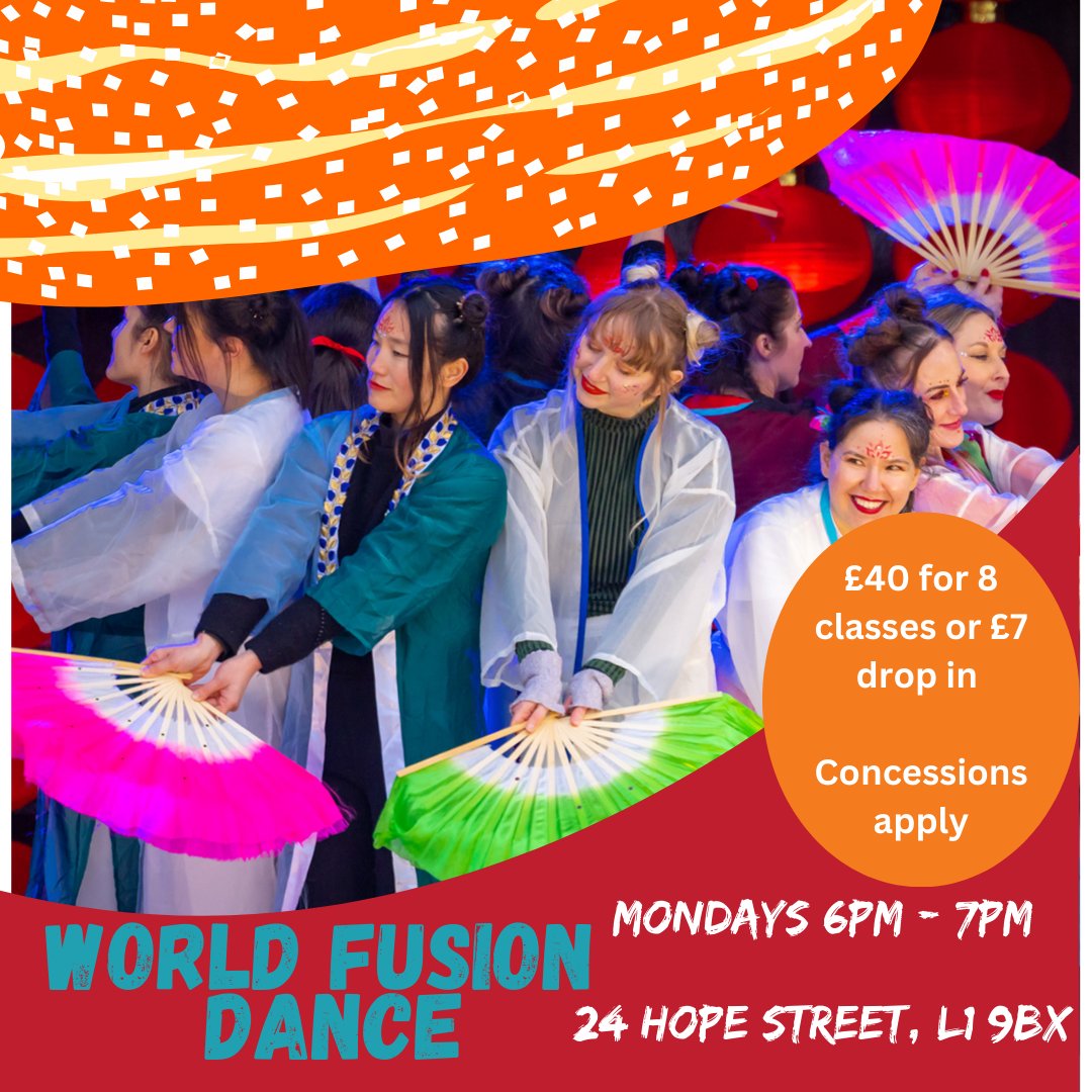 Save the Date! World Fusion weekly classes are back from Monday, 27th November 6pm - 7pm and just in time for Lunar New Year! Come along on Monday, 27th November, for a little boogie taster of what's to follow! And bring a friend :)