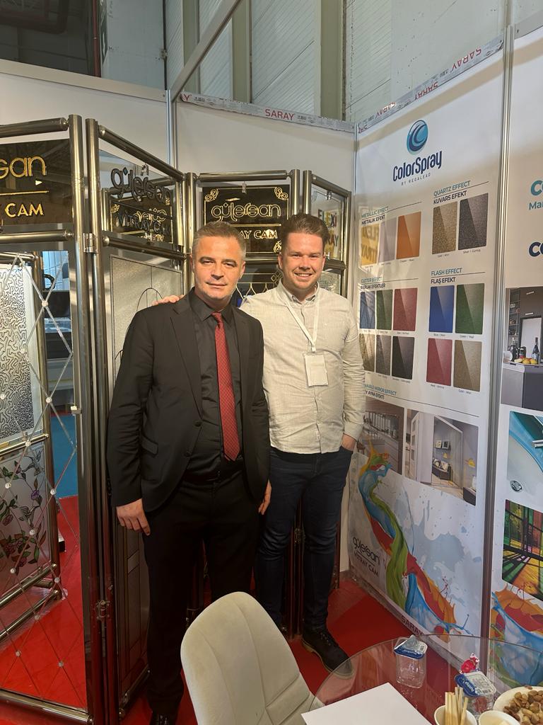 Great trip to Istanbul to visit the Eurasia Glass, Door and Window Fair with our Turkish Customer - Gülersan- launching the availability of Color Spray Original Specialist Coatings for glass.