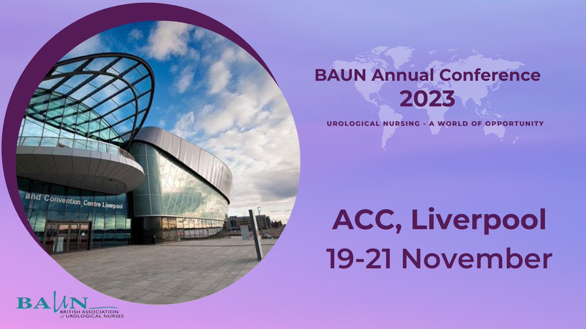 #WellnessWednesday: We are pleased to announce that we will be exhibiting at the Baun Conference in Liverpool later this month! 🤩 We'll be talking all things urology and continence care. 👌 Stop by and say hello > ow.ly/9gmR50PYu3e #Urology #Incontinence #BAUN23 BAUN