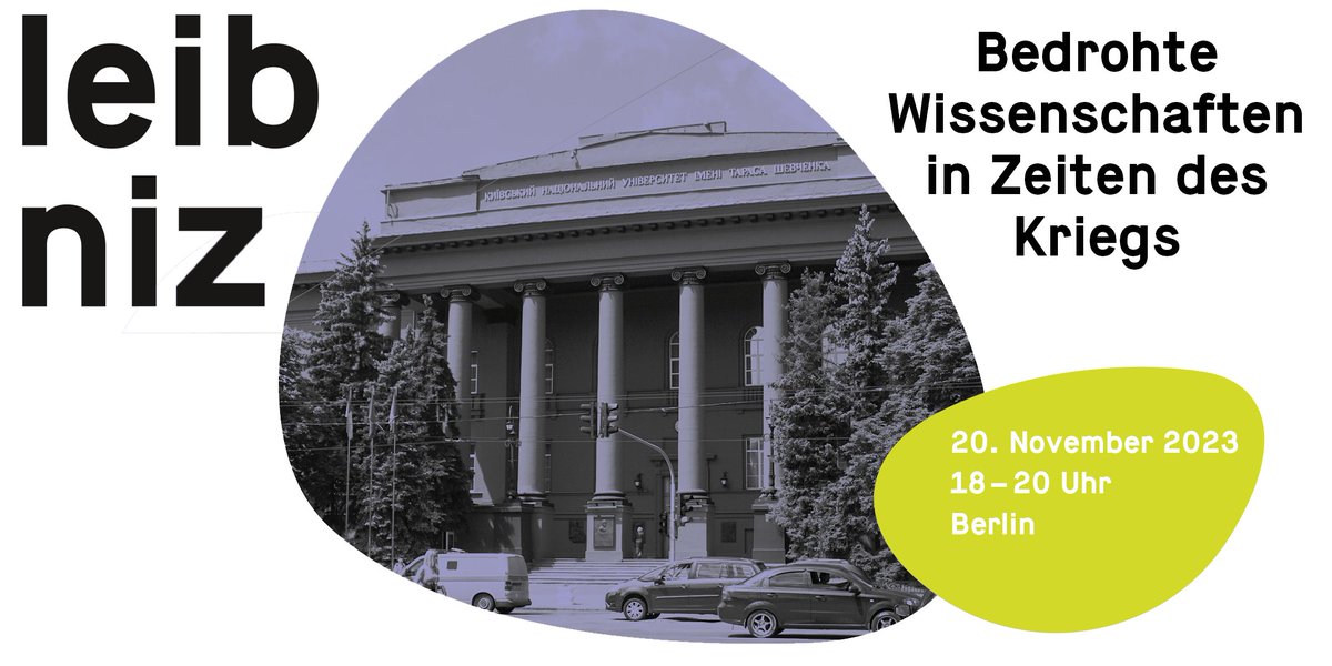 Leibniz-Gemeinschaft (@leibnizwgl) on Twitter photo Bedrohte Wissenschaften in Zeiten des Kriegs.
Folgen der russischen Invasion für die #Wissenschaftsfreiheit in der #Ukraine.
20.11.2023, 18:00, Berlin: ow.ly/l30Y50Q7q8l
#Russland #Belarus <a href="/LeibnizIOS/">Leibniz-Institut für Ost- & Südosteuropaforschung</a> <a href="/Leibniz_IfL/">Leibniz-Institut für Länderkunde</a> <a href="/LeibnizHI/">Herder-Institut für hist. Ostmitteleuropaforschung</a> <a href="/LeibnizGWZO/">LeibnizGWZO</a> <a href="/ScieRisk/">SCIENCE AT RISK Emergency Office</a> Bedrohte Wissenschaften in Zeiten des Kriegs.
Folgen der russischen Invasion für die #Wissenschaftsfreiheit in der #Ukraine.
20.11.2023, 18:00, Berlin: ow.ly/l30Y50Q7q8l
#Russland #Belarus <a href="/LeibnizIOS/">Leibniz-Institut für Ost- & Südosteuropaforschung</a> <a href="/Leibniz_IfL/">Leibniz-Institut für Länderkunde</a> <a href="/LeibnizHI/">Herder-Institut für hist. Ostmitteleuropaforschung</a> <a href="/LeibnizGWZO/">LeibnizGWZO</a> <a href="/ScieRisk/">SCIENCE AT RISK Emergency Office</a>