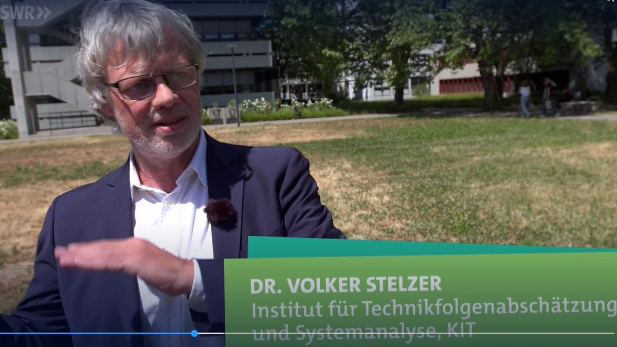 Was bringen #PV-Balkonmodule für #Umwelt und #Klima? Unser Kollege und #Energie-Experte Dr. Volker Stelzer gestern im #SWR #Ökochecker Interview in der Sendung "Eigene Energie vom Dach" (ab Min. 13:57).
 
Mediathek: ardmediathek.de/video/Y3JpZDov… 

<a href="/ITAS_KIT/">TechAssessment</a> <a href="/KITKarlsruhe/">Shmoopy</a> #solar