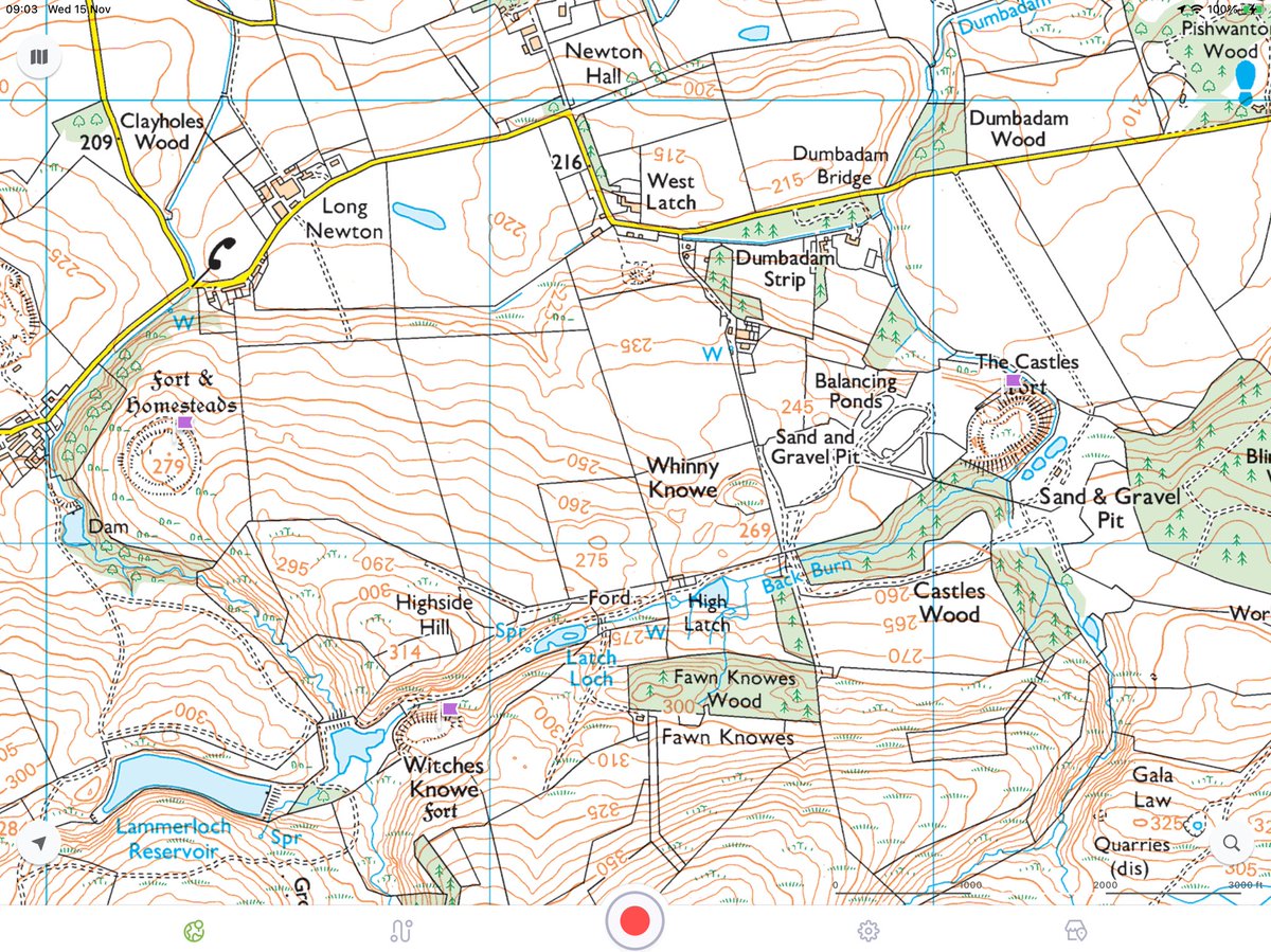 silverhills64's tweet photo. Witches Knowe, near Gifford, is a #multivallate #contour #fort with 3 ramparts. It stands on a steep sided knoll, having 2 entrances with limited views. This fort is located near two larger hillforts. #HillfortsWednesday https://t.co/gyjLH6xStu