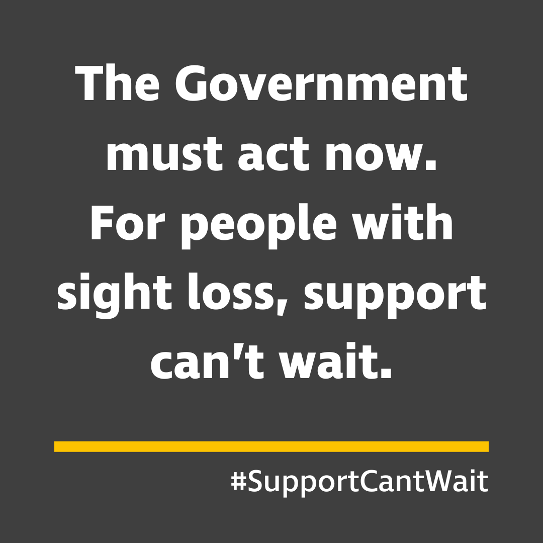 Life costs more if you have #SightLoss.

Today, we join more than 80 charities to call on Chancellor <a href="/Jeremy_Hunt/">Sir Jeremy Hunt MP</a>  to take urgent action in his Autumn Statement to support disabled people with sight loss through the ongoing cost of living crisis.

 #SupportCantWait