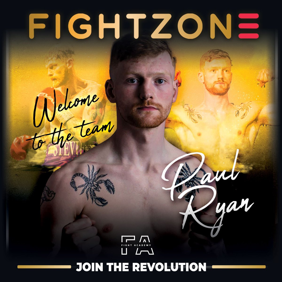 fightzonetv's tweet photo. 🥊 Super welterweight boxer Paul Ryan has joined FightZone and will be making his debut next year! Get ready for some explosive action in the ring! 💥🥊 #PaulRyanBoxing #FightAcademyDebut #BoxingDebut #StayTuned https://t.co/J0BEUw9e2o